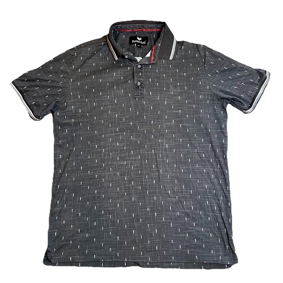 Butter Cloth Other - Butter Cloth Polo Shirt Men Medium Short Sleeve Geometric All Over Print Stretch